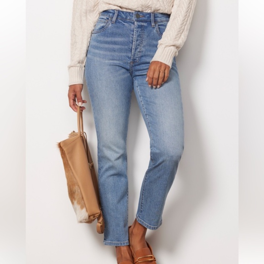 Rosa High Rise Ankle Straight Jean Kut from the Kloth
